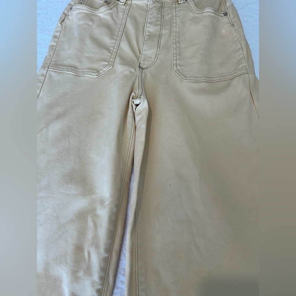DL1961 Hepburn Wide Leg Jeans Yellow pants - Picture 9 of 11